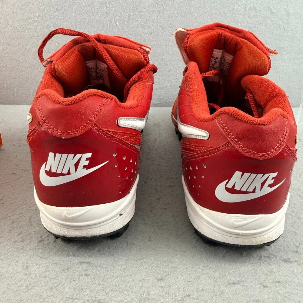 Vintage 2008 Nike Keystone Low Baseball Cleats Men's‎ 11 Red White 317087-611